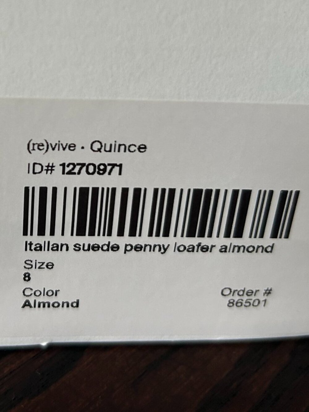 Quince Italian Suede Penny Loafer Almond (Light Cream) Color Size 8 NEW - Picture 6 of 6